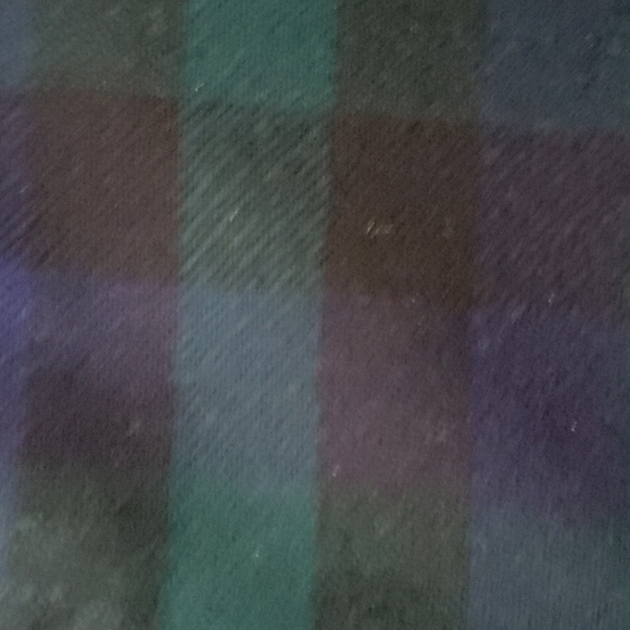 VTG BEST & CO Fifth Ave NY, plaid clutch, black watch Tartan, blue/green - Picture 9 of 9